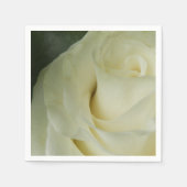 Witte roos papier servetten (Voorkant)