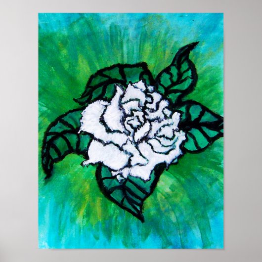 Witte Roos Poster (Voorkant)