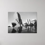 Witte roos ter nagedachtenis canvas afdruk (Voorkant)