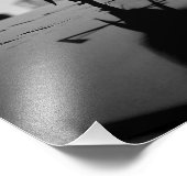 Witte roos ter nagedachtenis foto afdruk (Hoek)