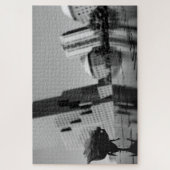 Witte roos ter nagedachtenis legpuzzel (Verticaal)