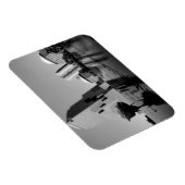 Witte roos ter nagedachtenis magneet (Rechterzijde)