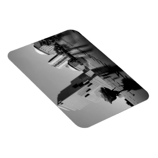 Witte roos ter nagedachtenis magneet (Rechterzijde)