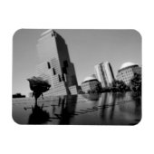 Witte roos ter nagedachtenis magneet (Horizontaal)