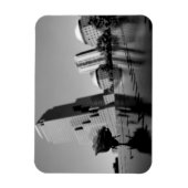 Witte roos ter nagedachtenis magneet (Verticaal)