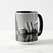 Witte roos ter nagedachtenis mok (Voorkant rechts)