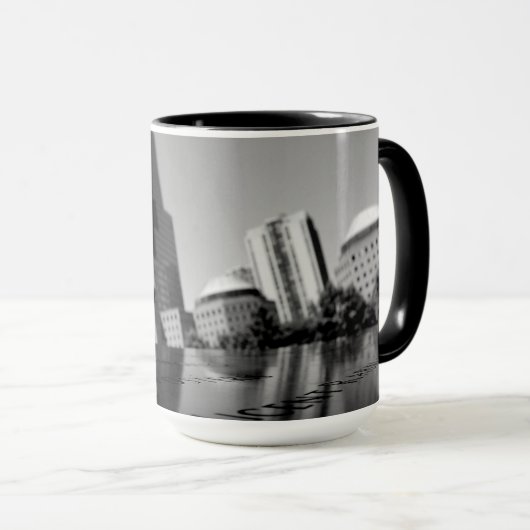 Witte roos ter nagedachtenis mok (Voorkant rechts)