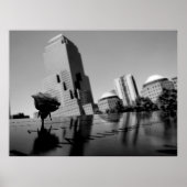 Witte roos ter nagedachtenis poster (Voorkant)