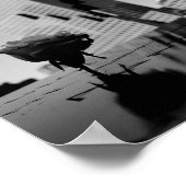 Witte roos ter nagedachtenis poster (Hoek)