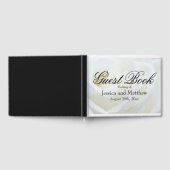 Witte Roos Traditionele Gepersonaliseerde Huwelijk Gastenboek (Volledig)