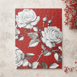 Witte Roos uit het verleden Legpuzzel