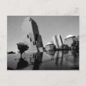 Witte roos van herinnering briefkaart (Voorkant)