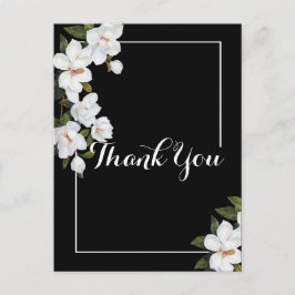 Witte Roos Vintage Dank je Briefkaart