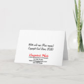 Witte Rosa Lege Kaart (Achterkant)