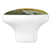 Witte Rose Aangepaste Keramische knop (Zijkant)