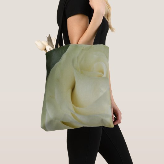Witte Rose All Over Print Bag Tote Bag (Dichtbij)