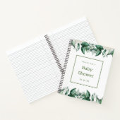 Witte Rose Baby shower cadeau lijst Notitieboek (Binnen)