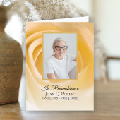 Witte Rose Bloemblaadjes Begrafenissympathie Bedankkaart