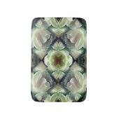 Witte Rose Bloemen Abstracte Kunst Badmat (Voorkant Verticaal)