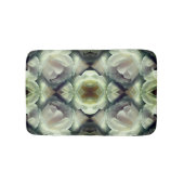 Witte Rose Bloemen Abstracte Kunst Badmat (Voorkant)