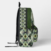 Witte Rose Bloemen Abstracte Kunst Gepersonaliseer Bedrukte Rugzak (Links)