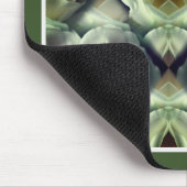 Witte Rose Bloemen Abstracte Kunst Muismat (Hoek)