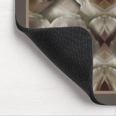 Witte Rose Bloemen Abstracte Kunst Vintage Muismat (Hoek)