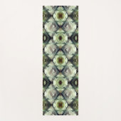 Witte Rose Bloemen Abstracte Kunst Yogamat (Voorkant)