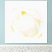 *~* Witte Rose Blush Roze Bloemen Abstract AR8 Canvas Afdruk (Insitu (Houten vloer))
