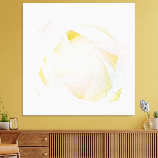 *~* Witte Rose Blush Roze Bloemen Abstract AR8 Canvas Afdruk (Insitu (Woonkamer))