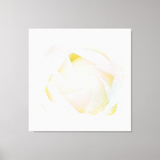 *~* Witte Rose Blush Roze Bloemen Abstract AR8 Canvas Afdruk (Voorkant)