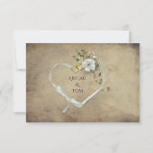 witte Rose Bouquet RSVP (Achterkant)