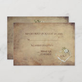 witte Rose Bouquet RSVP (Voorkant / Achterkant)