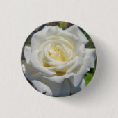 Witte Rose Button (Voorkant)