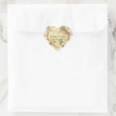 Witte Rose Elegance - Aanpassen Hart Sticker (Tas)