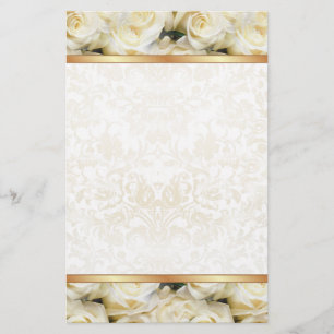 Witte Rose Elegantie Briefpapier