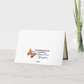 Witte Rose Elegantie Kaart (Achterkant)