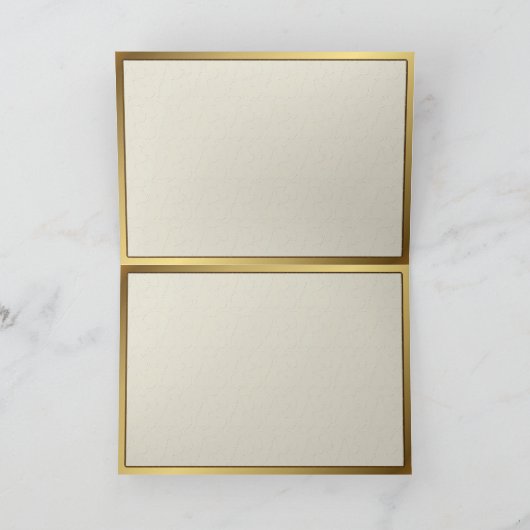 Witte Rose Elegantie Kaart (Binnen)