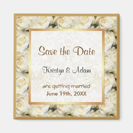 Witte Rose Elegantie Magneet