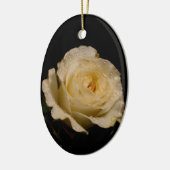  witte Rose Keramisch Ornament (Links)