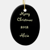  witte Rose Keramisch Ornament (Achterkant)