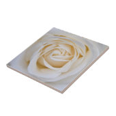 Witte rose keramische tegel tegeltje (Zijkant)