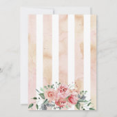 Witte Rose krans Waterverf Elegante Romance chic Kaart (Achterkant)