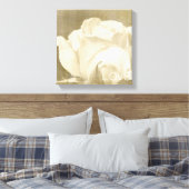 Witte Rose Liefde Canvas Afdruk (Insitu (Slaapkamer))
