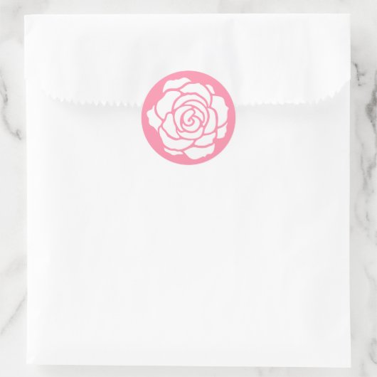 Witte Rose Stickers (Tas)