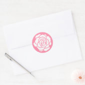 Witte Rose Stickers (Envelop)