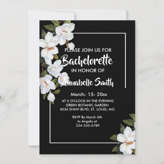  Witte Rose vrijgezel Kaart (Voorkant)