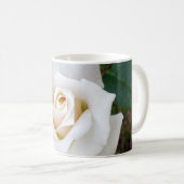 witte rosebud koffiemok (Voorkant rechts)