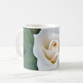 witte rosebud koffiemok (Voorkant links)