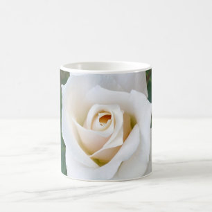 witte rosebud koffiemok